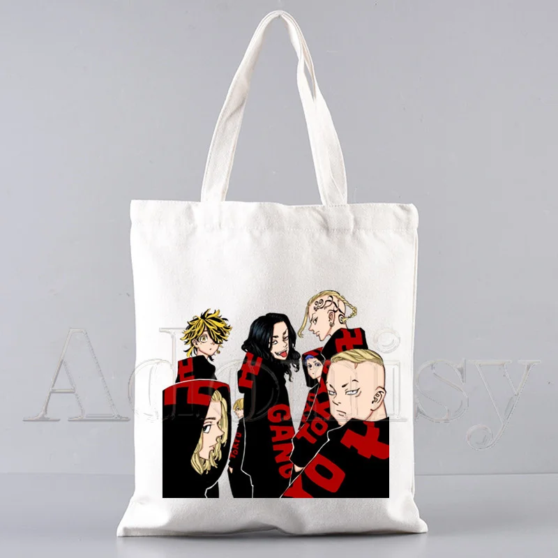 

Tokyo Revengers Shopping Bag Grocery Handbag Bolsas De Tela Tote Bolsa Shopping Bag Jute Tote Fabric Custom