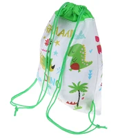 5pcs cartoon dinosaur drawstring bags backpack children organizer pouch baby clothes clothings laundry bag