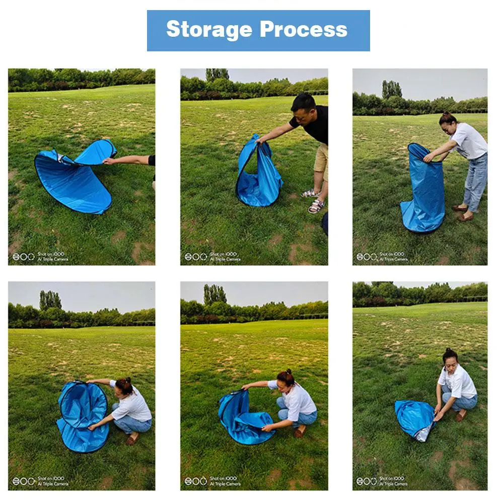 

Pop-Up Pod Changing Room Privacy Tent Easy Set Up Portable Outdoor Shower Tent Camp Toilet Rain Shelter for Camping and Beach