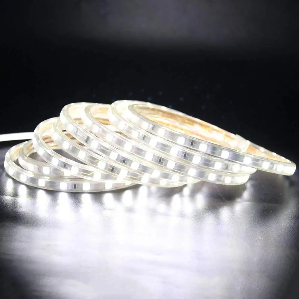 СВЕТОДИОДНАЯ лента SMD 5050 220 В переменного тока водонепроницаемая наружная