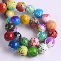 10pcs round 12mm glossy coated opaque glass loose crafts beads lot for jewelry making diy bracelet findings