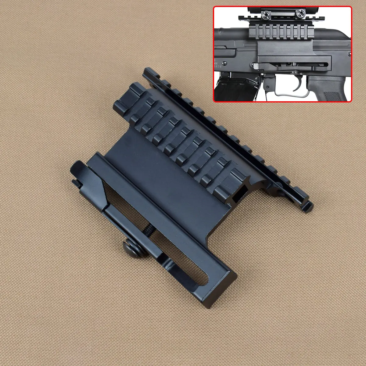 

Tactical AK Serie Top And Side Mount Rail With Dovetail Side Plate For Airsoft Rifle AK47 AK74 Hunting Scope Sight Accessory