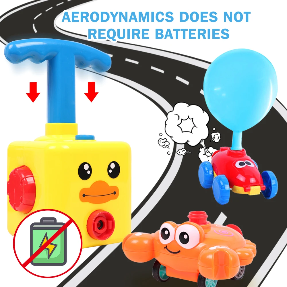 Воздушный шар, автомобиль, игрушка для детей, воздушный шар, пусковая башня, игрушка, пазл, забавное образование, инерция, наука об воздухе, э...