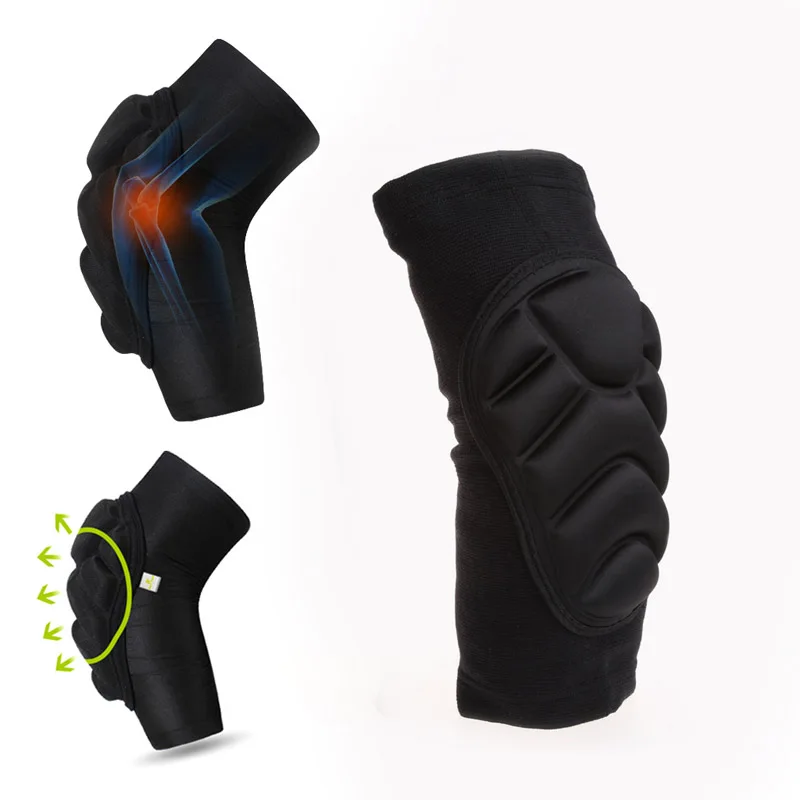 Leg Knee Patella Support Sports Brace Wrap Protector Pad Sleeve Guard Black