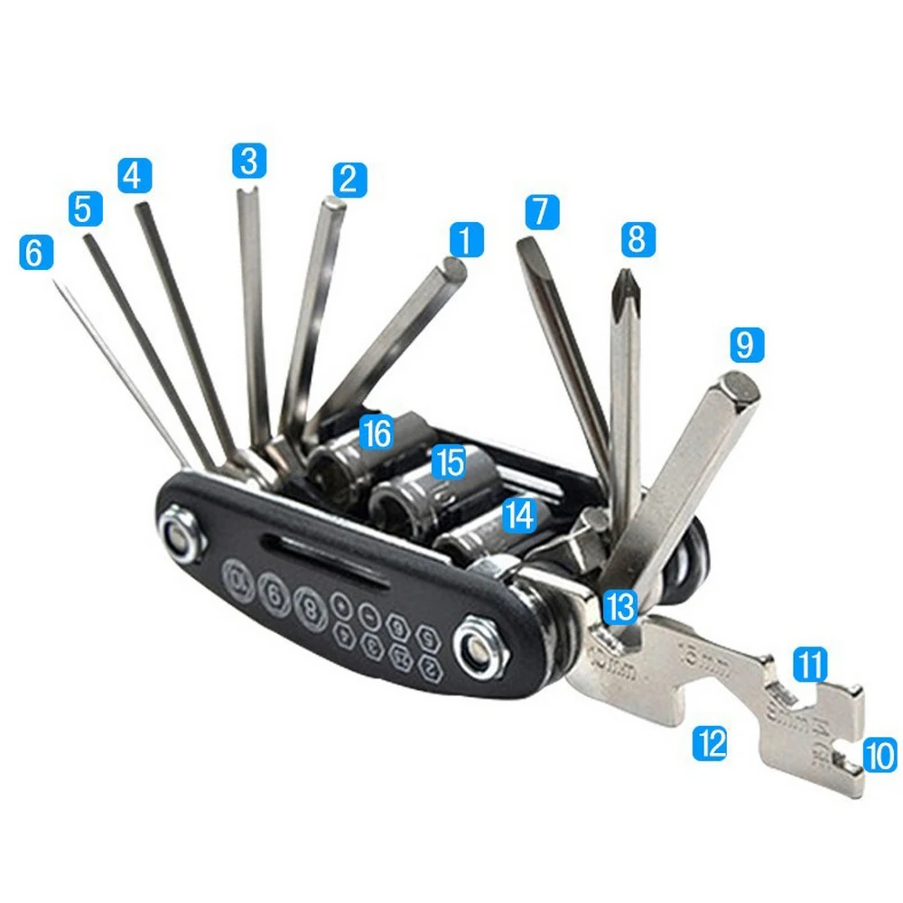 

Многофункциональный инструмент, набор инструментов для ремонта велосипедов, шестигранные спицы, велосипедные отвертки, торцевой ключ, аксессуары для горного велосипеда