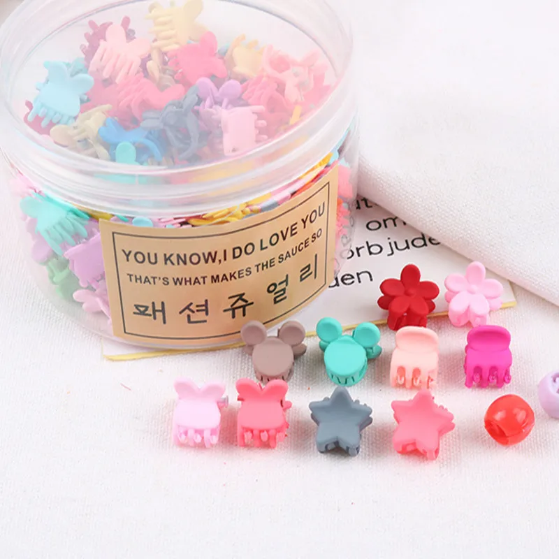 100 шт./компл. летние Карамельный цвет Цвет Фул звезда шарик в форме заколки для