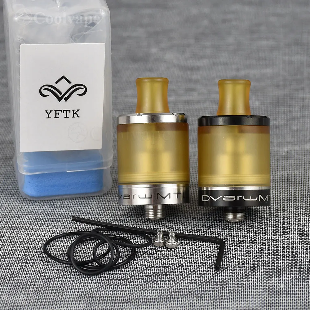 

SteamTuners style YFTK Dvarw MTL RTA nano kit single coils rta 316ss 5ml 22mm Tank Atomizer rta vs YFTK Dvarw MTL fl 22 RTA