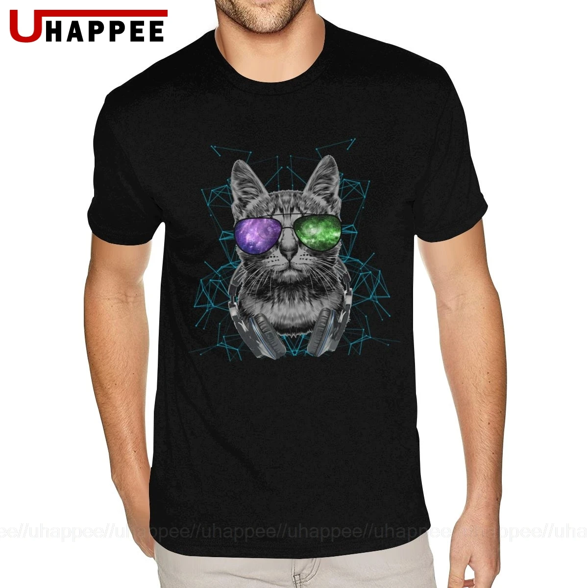 Индивидуальный заказ Кот в космосе футболки с мультяшными принтами для Для