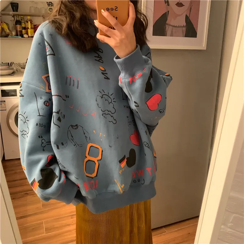 HOUZHOU Hoodies Women Oversize Pink Top 90s Aesthetic Kawaii Sweetshirts for Girls Harajuku Streetwear Vintage Korean Fashion