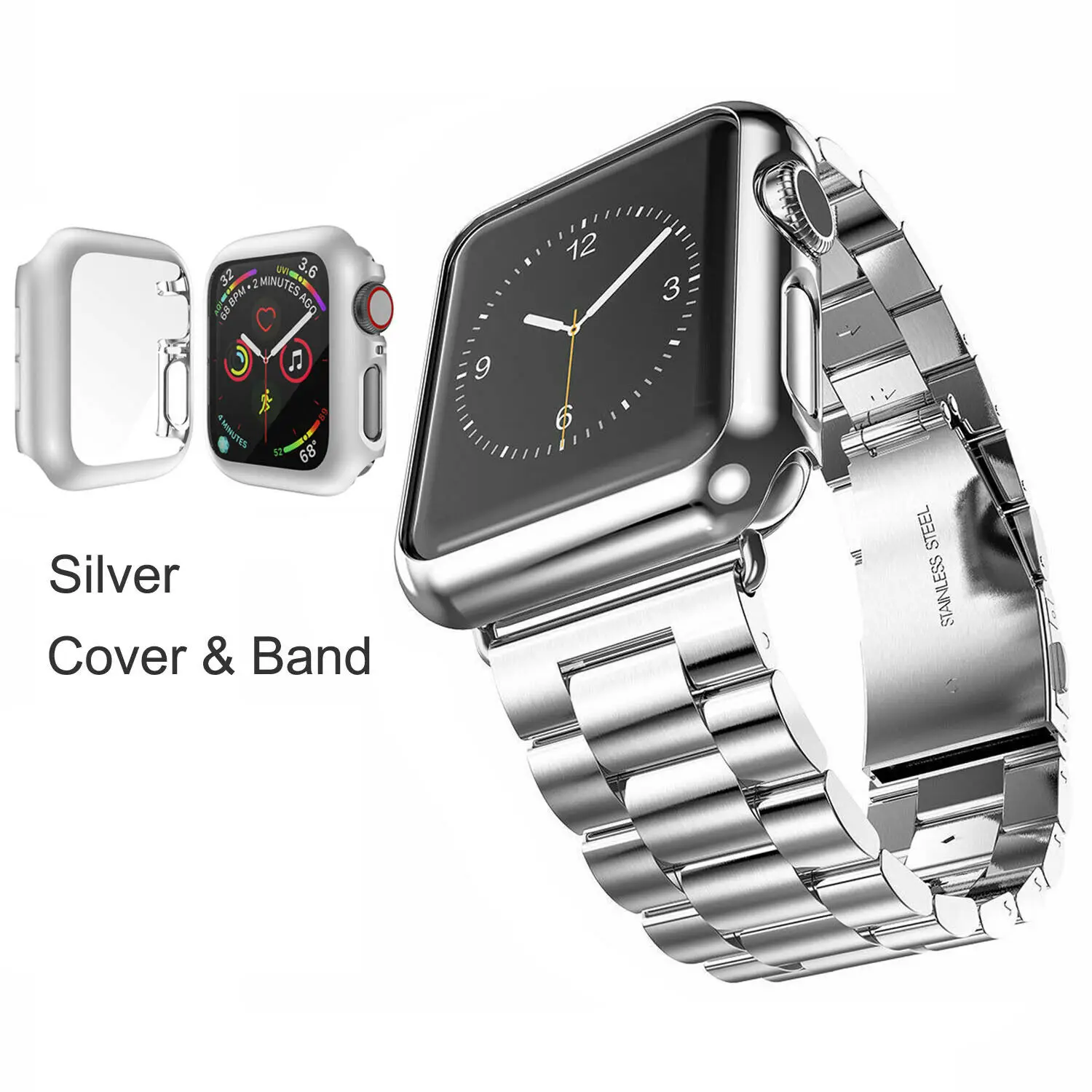 Браслет из нержавеющей стали 316L для Apple Watch Band Series 5 4 44 мм 40 мм|Ремешки часов| |