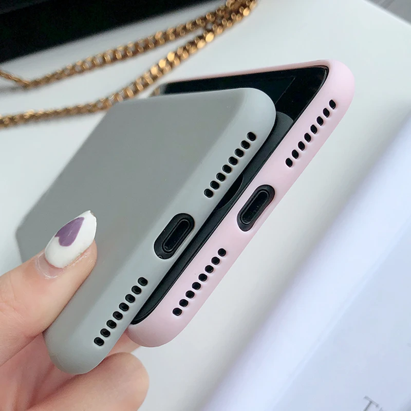 Чехол для iPhone X 8 7 6 6S Plus мягкий ТПУ конфетный чехол телефона с защитой от падения