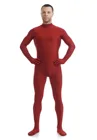 Спецназ красный спандекс Zentai полный Облегающий комбинезон унисекс Zentai костюм боди костюм для женщин унитард Dancewea