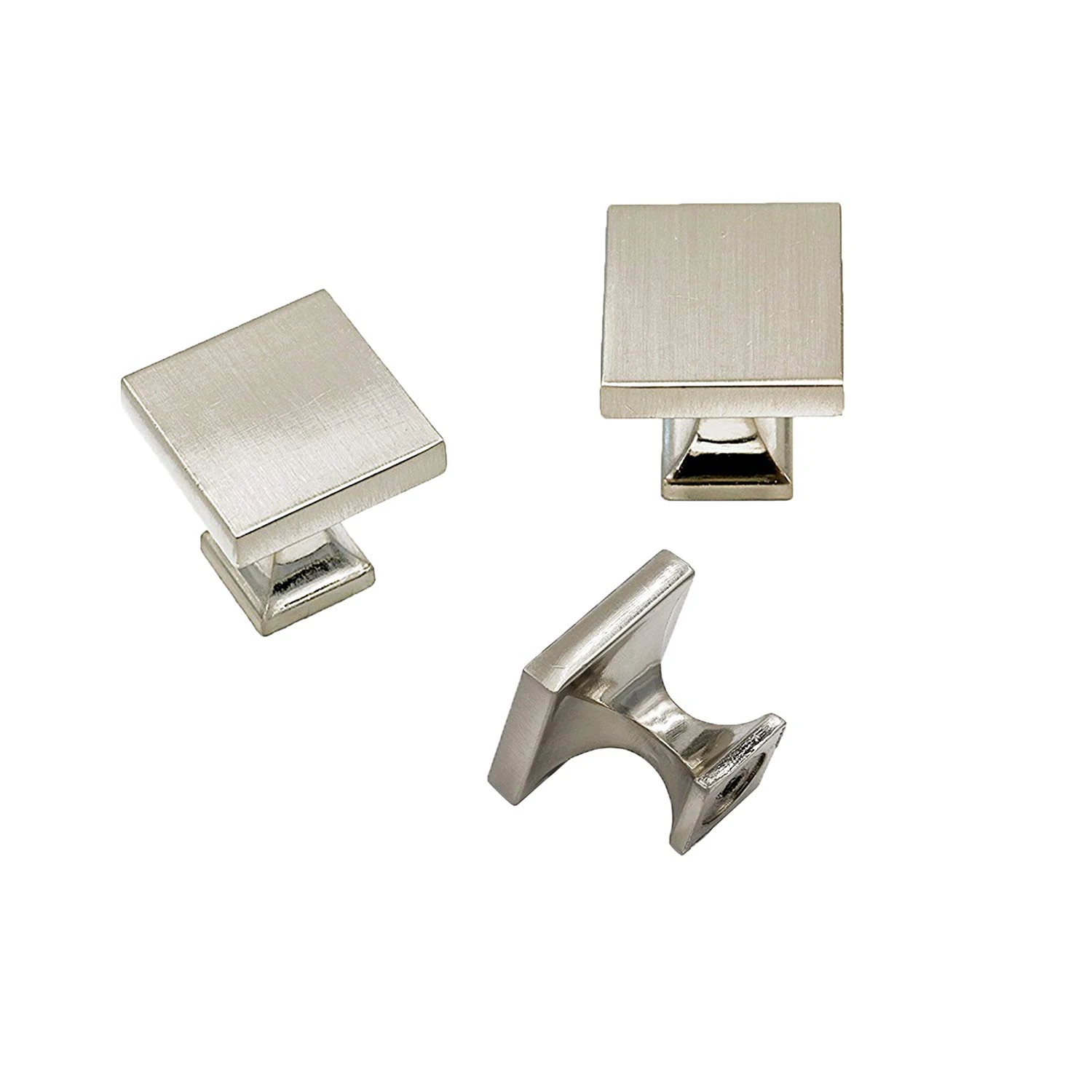 Матовый никелевый шкаф ручки квадратные круглые для ящиков серебряные шкафа