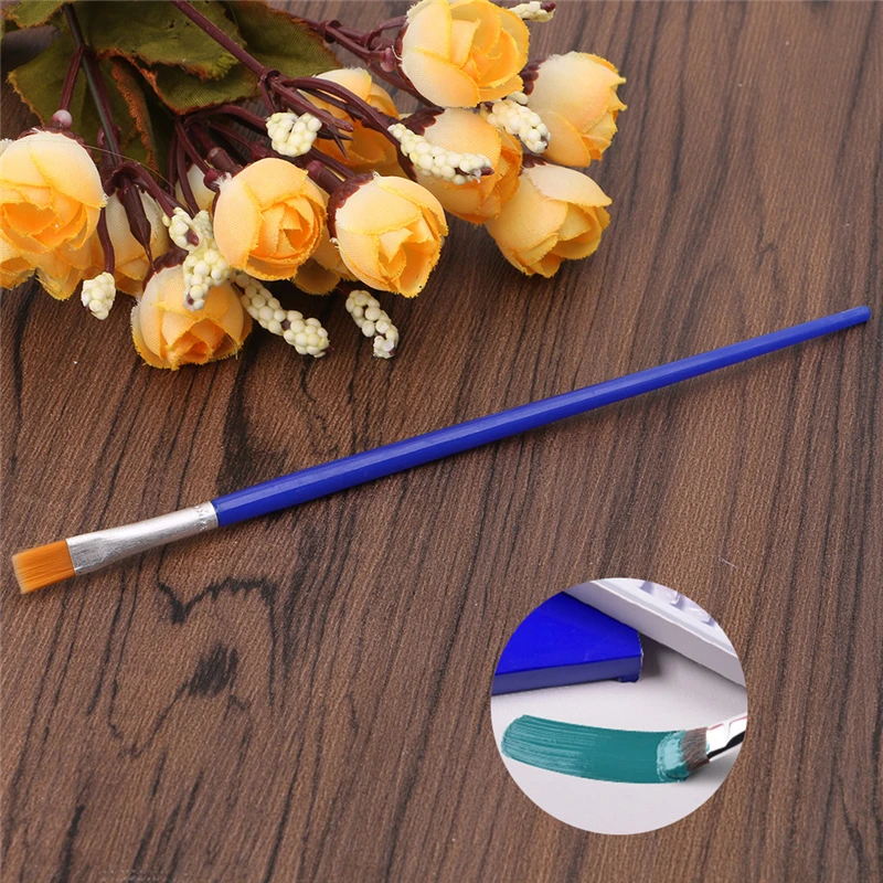 

6 ML 12 Color Professional Acrylic Paint Watercolor Set Hand Wall Painting Brush 6XDD