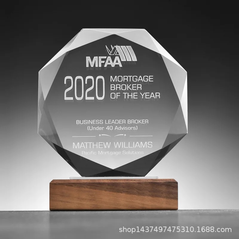 Хрустальная чашка изготовленная на заказ медаль индивидуальный хрустальный