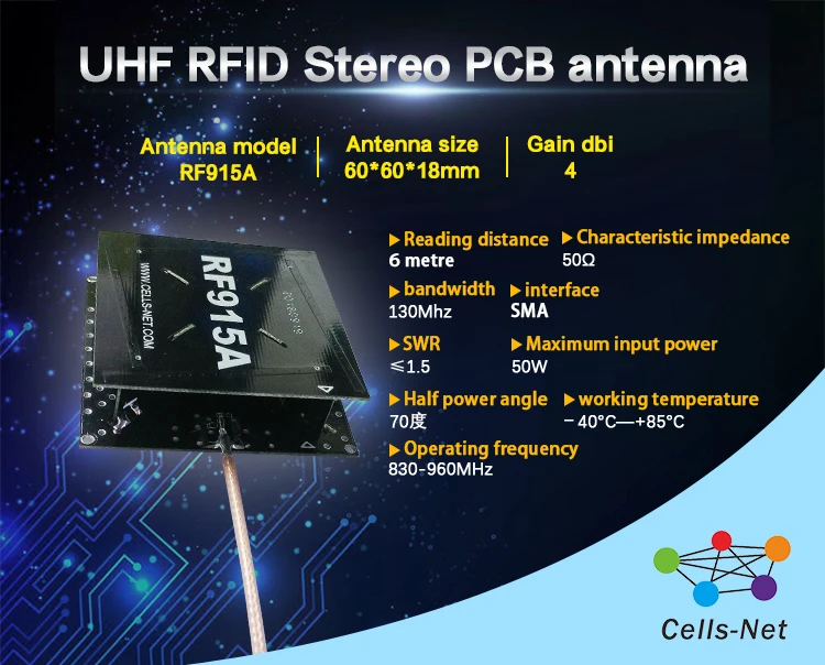 Встроенный телефон на большие расстояния UHF RFID стерео с высоким коэффициентом усиления PCB антенна от AliExpress WW