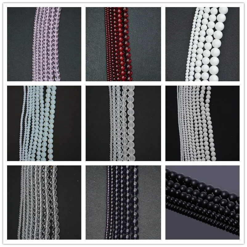 Синтетический камень матовый белый цвет круглые бусины для самостоятельного