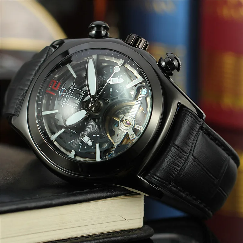 Часы наручные FORSINING Мужские автоматические механические Спортивные роскошные в