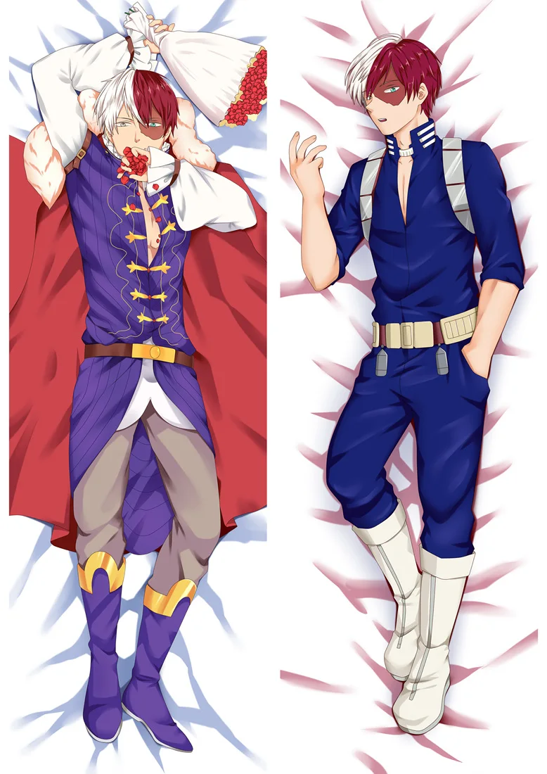 

Anime Boku No My Hero Academia Todoroki Shoto Cosplay Dakimakura Pillow Case Hugging Body Pillowcase Life-sized