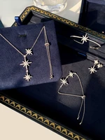 2020 new sterling high end brand jewelry six pointed star necklace women romantic high end luxury jewelry