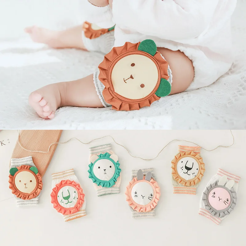 

1 пара детских наколенников, детская безопасная налокотная подушка для ползания, Детская грелка для ног, защита для колена, Детские наколенн...