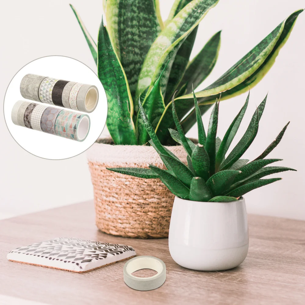 

12 Rolls Decorative Wrapping Washi Tapes Set DIY Scrapbooking Sticker Tapes