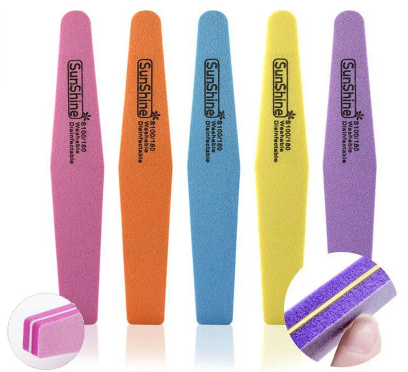 Пилки для ногтей пилка инструменты маникюра шлифовальная губчатая инструмент