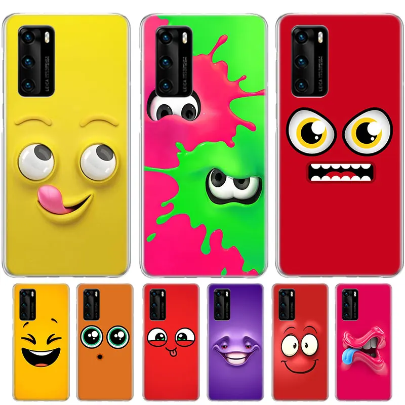 

Funny Face Expression Case For Huawei Honor 50 50 Pro X20 SE 10 9 Lite 8X 8S P Smart Z 2021 2020 2019 2018 Plus + TPU Cover