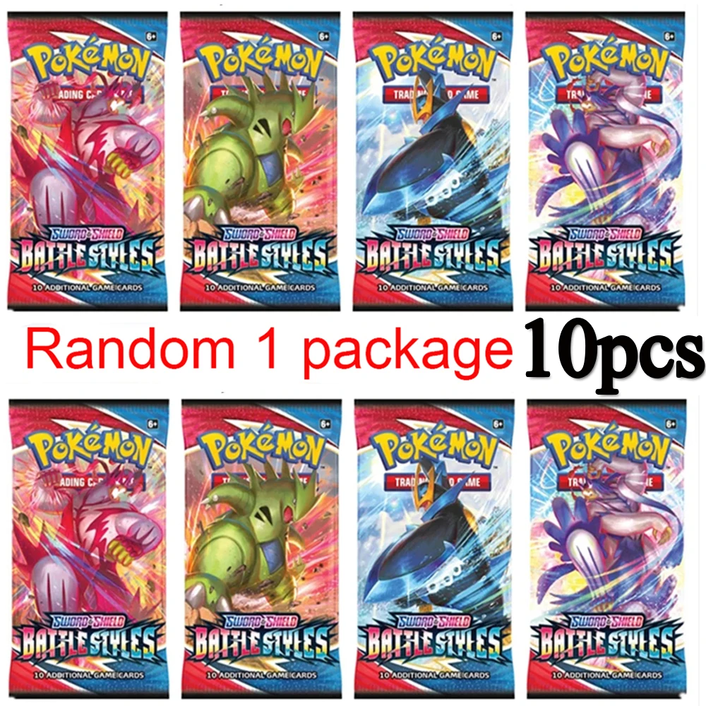 10 шт. новая французская/английская/Испанская версия карт Pokemon TCG: Покемон бустер