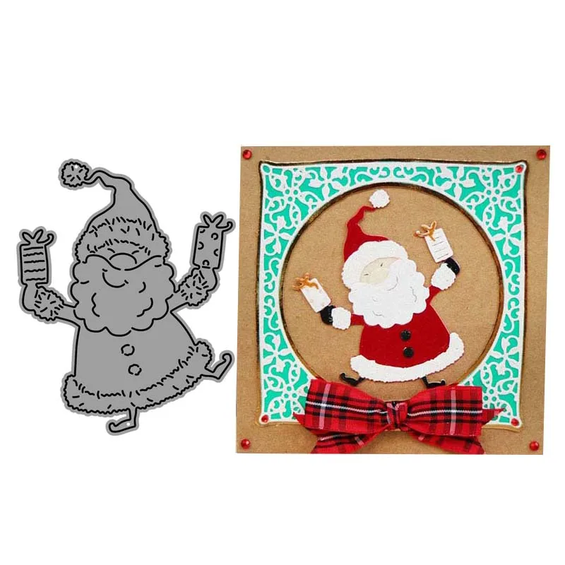 Трафареты CH с Санта Клаусом металлические штампы трафареты для скрапбукинга