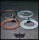 22AWG 7N, новое специальное предложение, Тип 6, кабель для усовершенствования, монокристаллическая медь + чистый Серебристые наушники кабель для обновления 0,78 мм MMCX