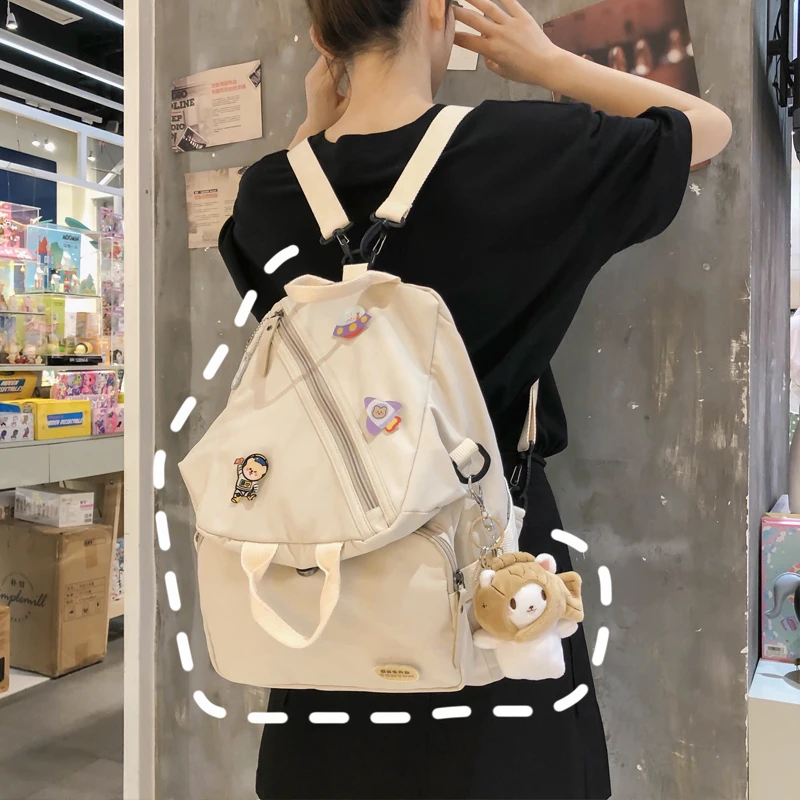 Женский школьный рюкзак Harajuku женский корейский Ulzzang многоцелевые школьные сумки