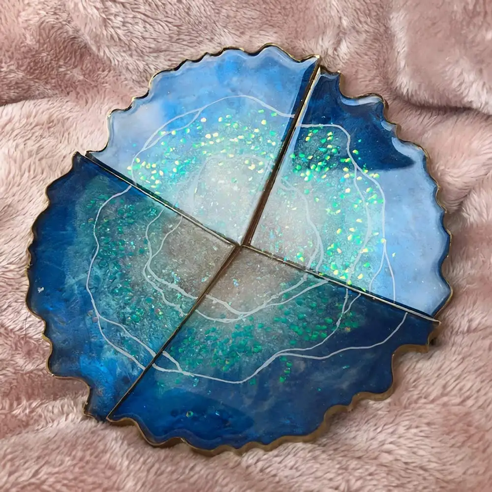 Силиконовые формы для подставок круглая форма из эпоксидной смолы Прозрачная