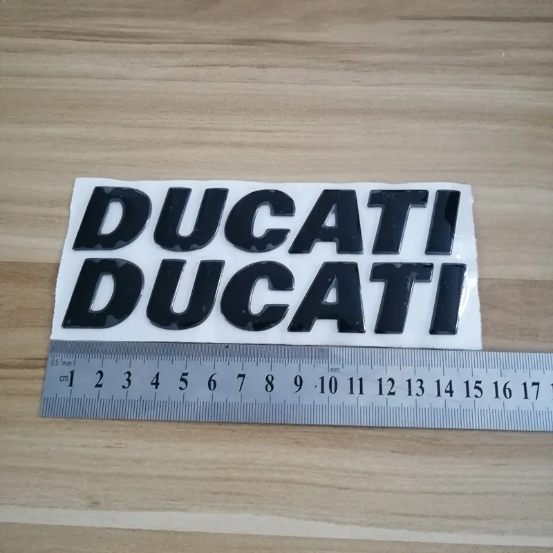 Эмблемы наклейки 3D черные светоотражающие логотипы для мотоцикла Ducati 1200 959A 848 EVO