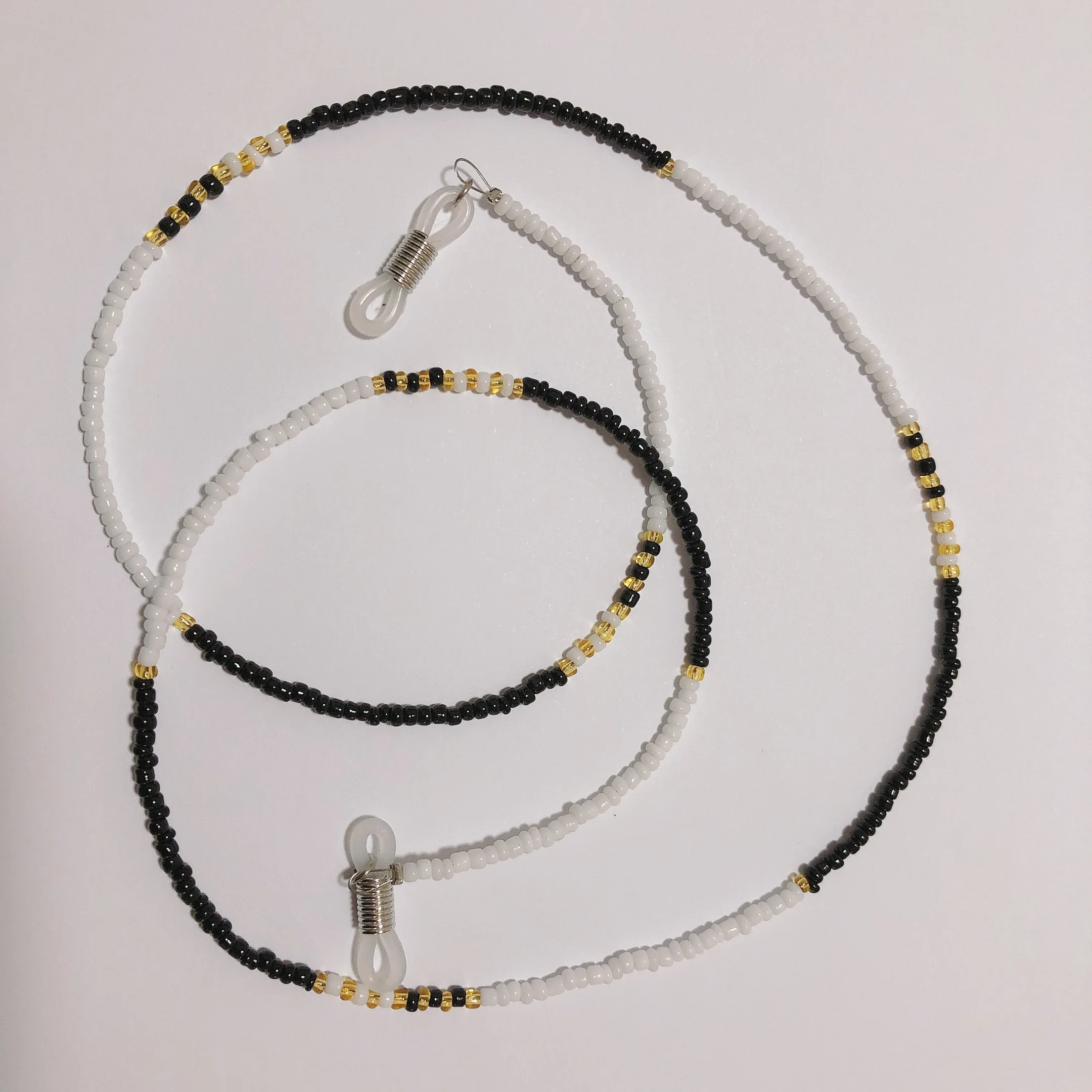 Черные белые акриловые бусины цепочка для очков шнур веревка солнцезащитных