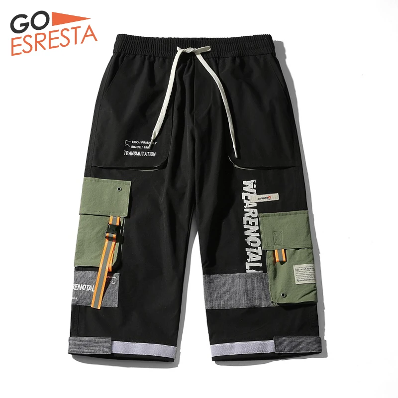 GOESRESTA летние новые мужские шорты модные свободные с большими карманами уличные