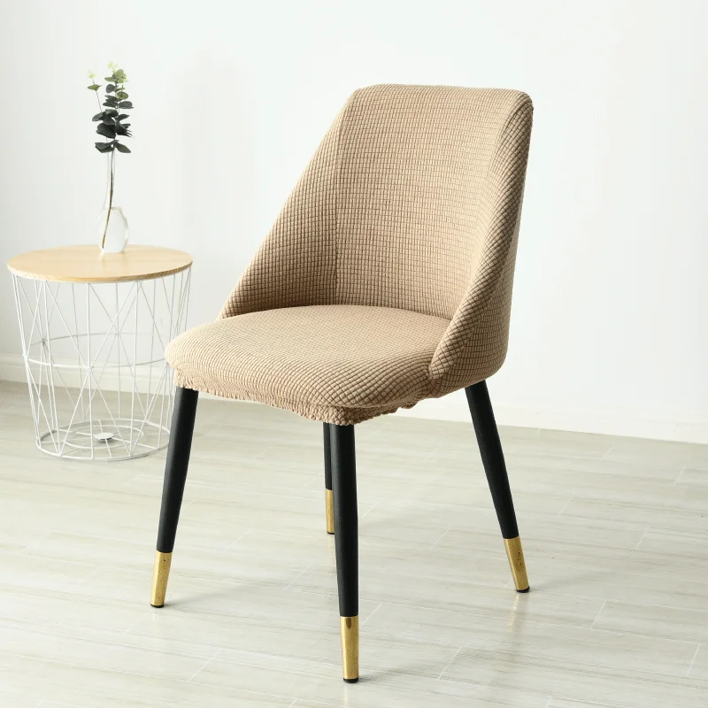 1/2/4Pc Low-inclined Armrest Chair Cover Washable Removable Arc Back Seat Polar Fleece for Hotel Spandex Dinning Slipcover | Дом и сад