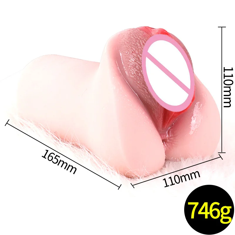 Реалистичные большое влагалище анус двойные отверстия игрушки киска Мужской