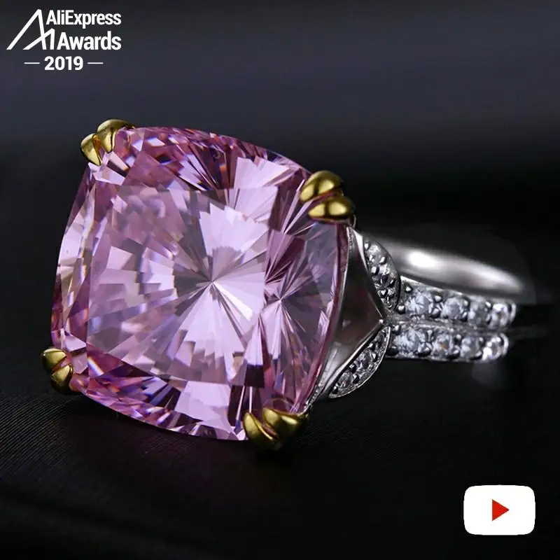 Кольцо из серебра 925 пробы с сапфиром аметистом рубином и Цитрином|Кольца| |