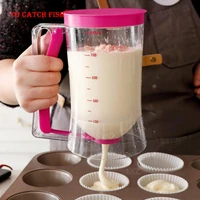 900ml creative abs batter separator manual easy to operate diy cake dough batter dispenser baking pastry kitchen mixing tools