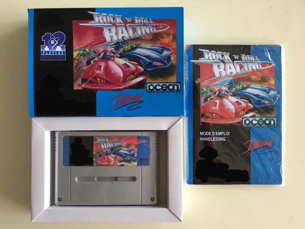 16-битные игры ** Rock 'N' Roll Racing (Французская версия PAL! Коробка + инструкция