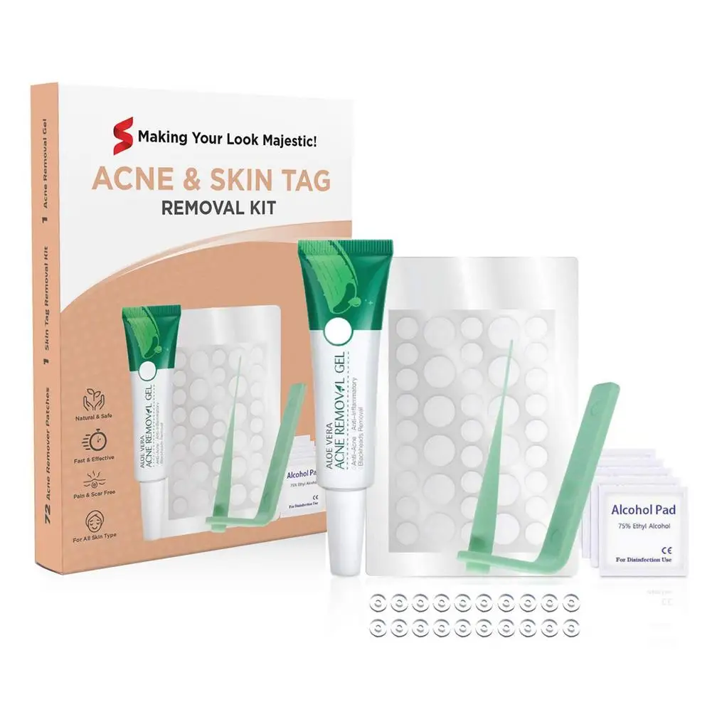 

Skin Tags Removal Kit Tags Away Skin Tags Remover Tool Device Repair Patches for Smooth Results 2mm to 4mm Sized Tags Removal