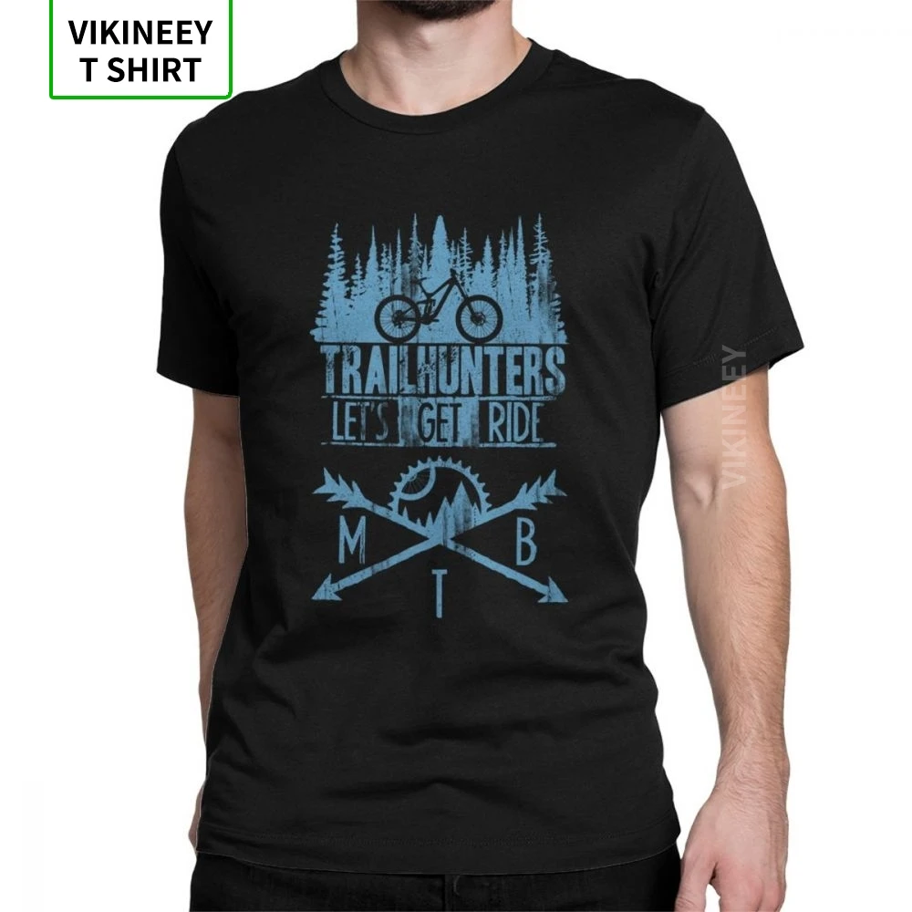 Trailhunters MTB футболки горный велосипед в винтажном стиле Футболка с коротким