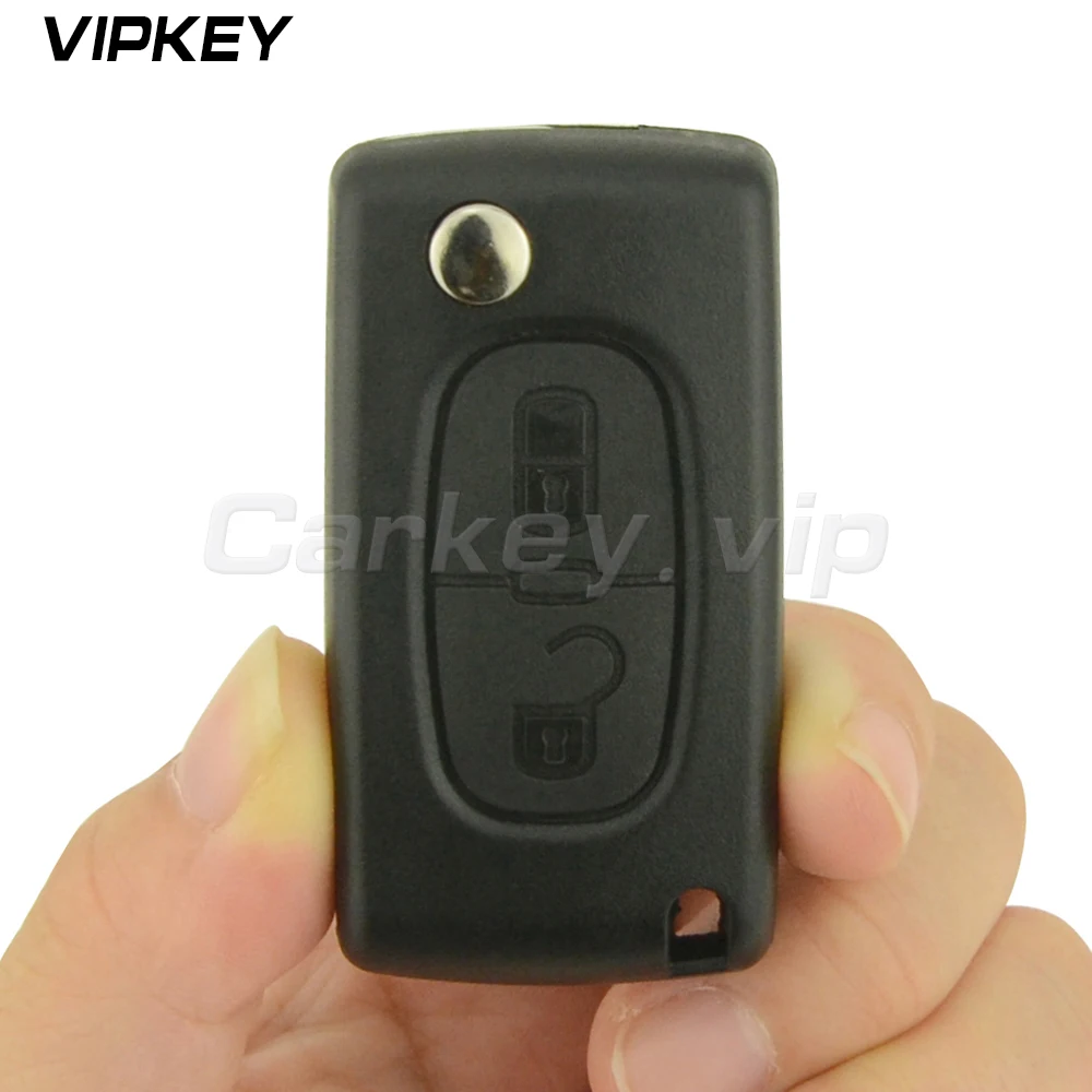 Пульт дистанционного управления CE0523 Автомобильный ключ с 2 кнопками HU83 для Peugeot