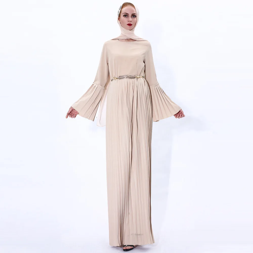 Роскошное мусульманское плиссированное платье Abaya Mubarak Niqab сексуальное кимоно