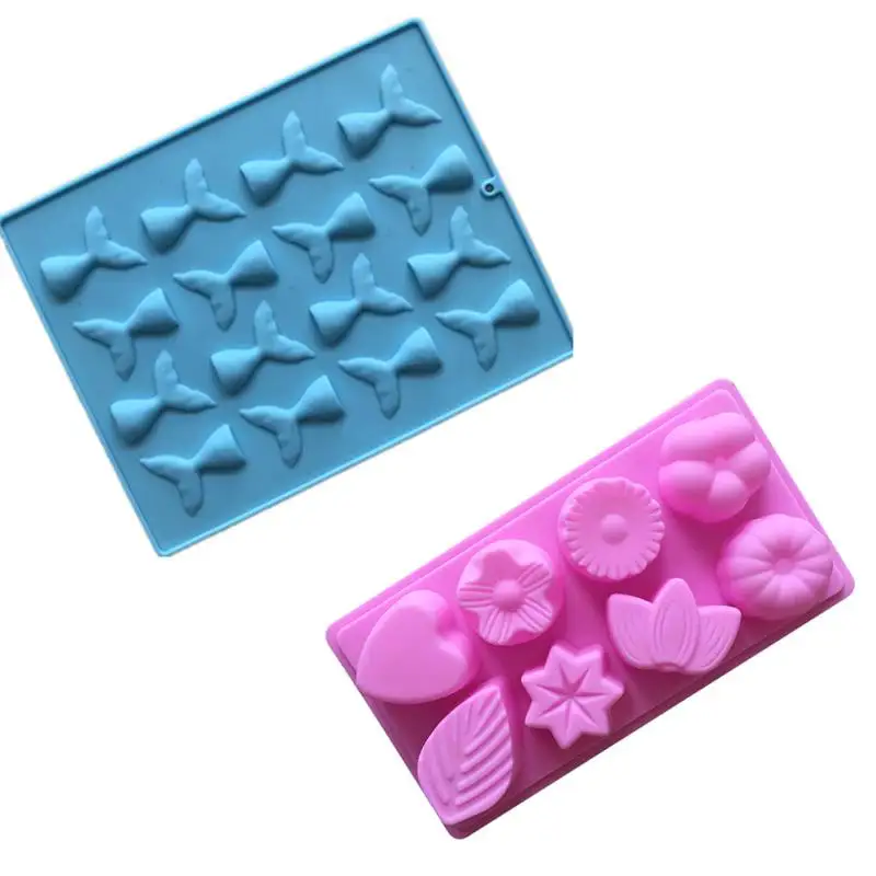 Новая силиконовая форма для шоколада 8 отверстий в форме цветного дерева