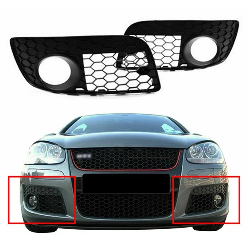 2X соты открытым вентиляционная туман светильник решетка решетки для MK5 GTI Jetta GLI