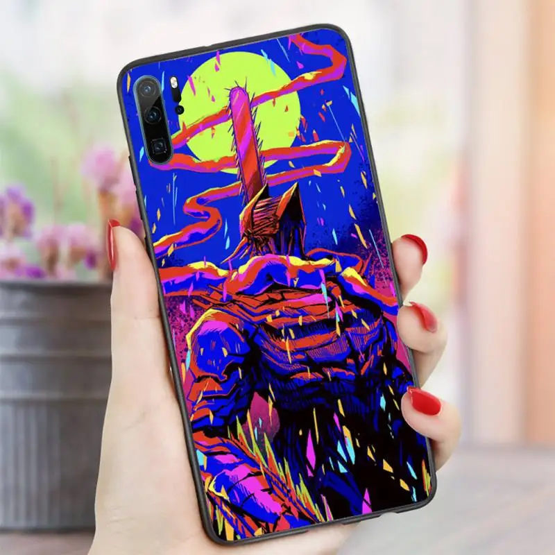 

Japan anime chainsaw man Phone Case For Huawei honor Mate P 10 20 30 40 i 9 8 pro x Lite smart 2019 nova 5t