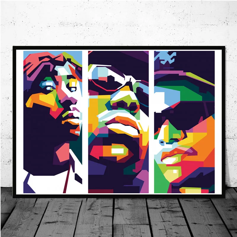 Плакаты принты NWA хип хоп музыка певица звезда рэп куб льда Eazy E Холст Картина
