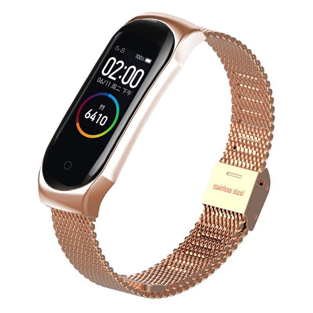 Для Xiaomi mi Band 3 3/4 ремешок Безвинтовой из нержавеющей стали быстрый выпуск